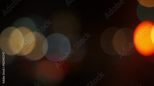 4k defocused city lights bokeh abstract motion background