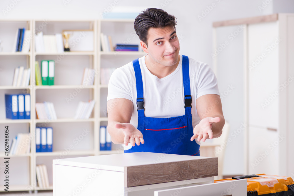 Furniture repair and assembly concept Furniture repair and assembly concept