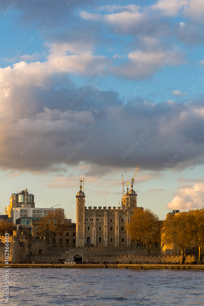 Tower of London at sunset, England, Famous Place, International Landmark
