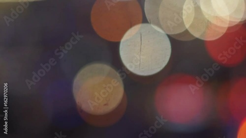 4k defocused city lights bokeh abstract motion background