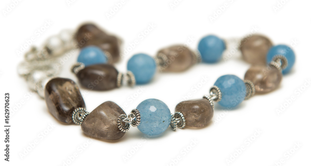 Nice necklace isolated on white background Nice necklace isolated on white background