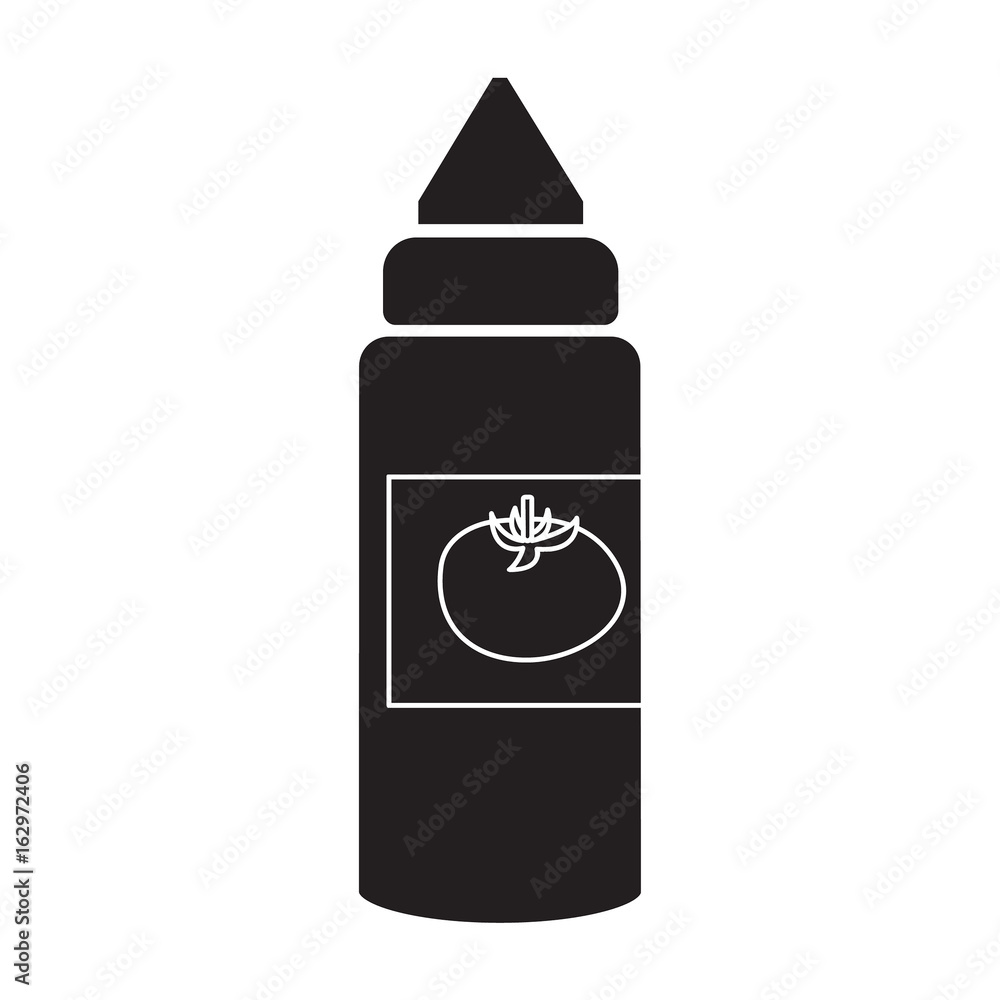 flat black Tomato sauce icon flat black Tomato sauce icon