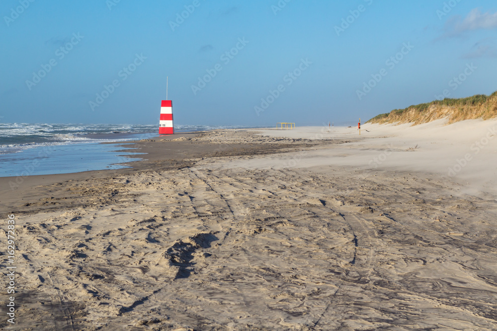 Danish lifeguard tower at Tversted beach