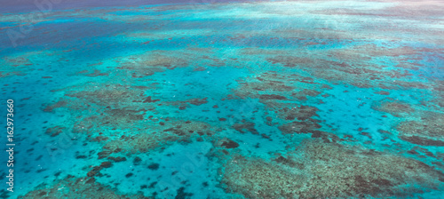 Aerial view of the Great Barrier Reef - Agincourt Reefs, Australia