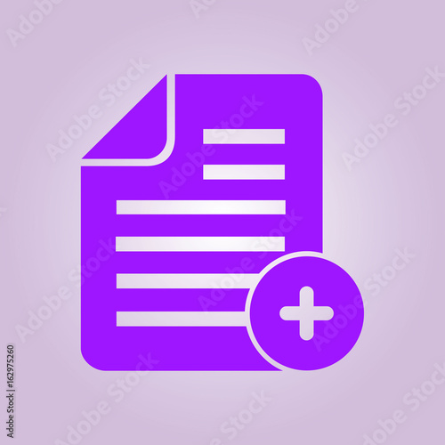 Document with Ok icon. Add paper. Attach page.