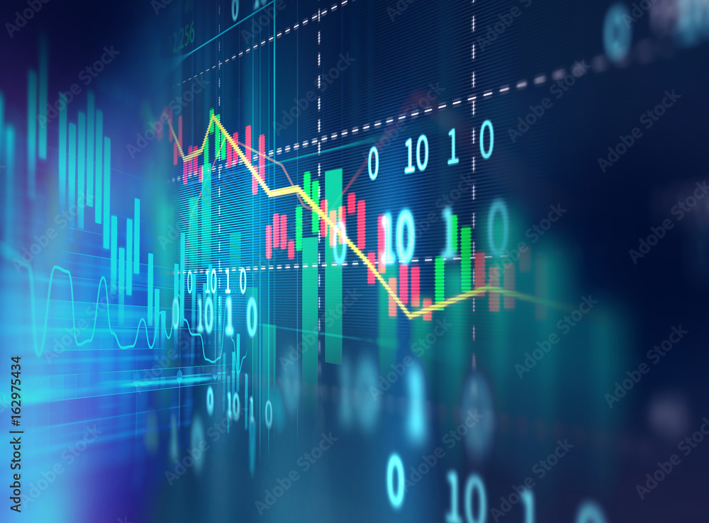 technical financial graph on technology abstract background technical financial graph on technology abstract background