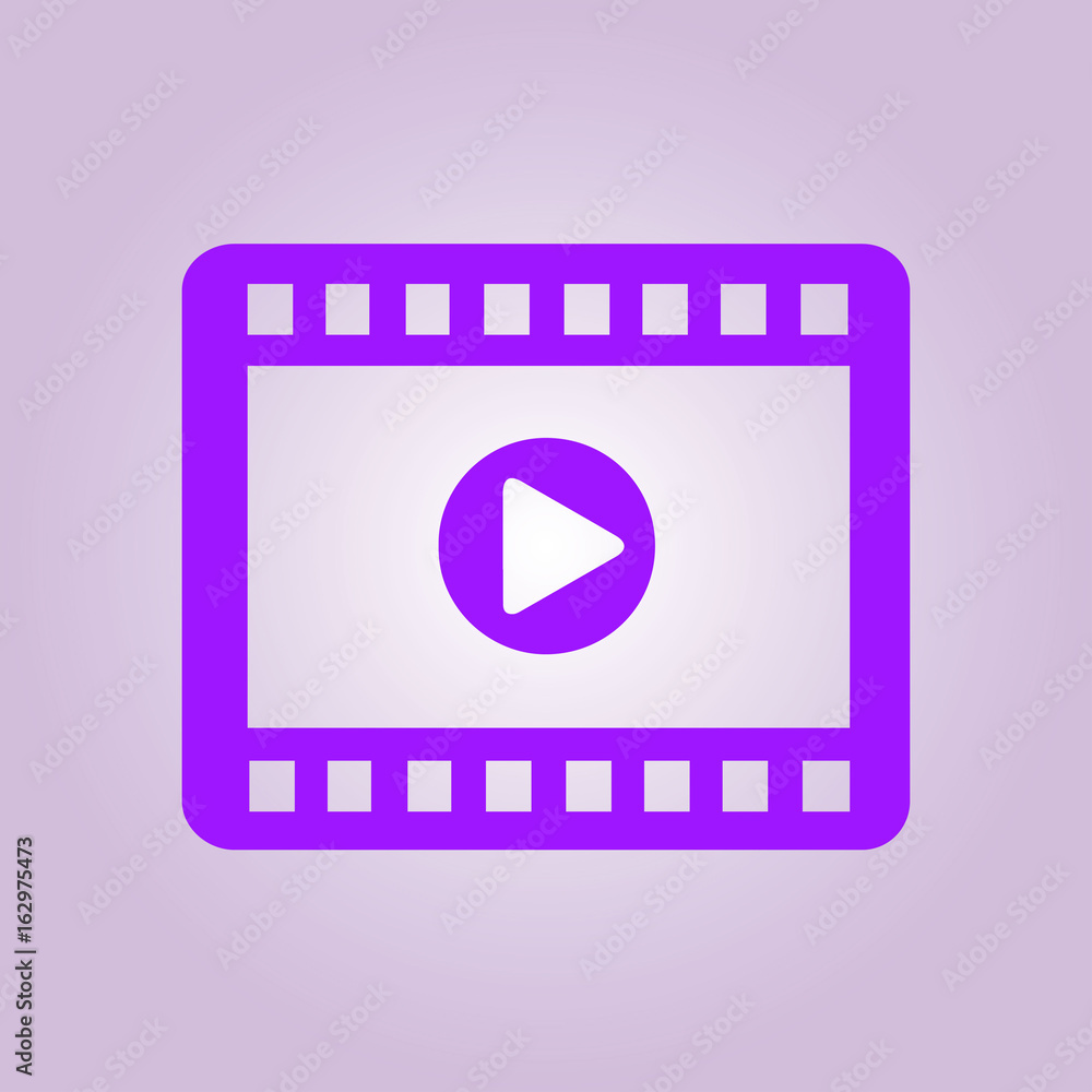 Video icon. Flat design style. Movie premiere. Live video Calendar. Video icon. Flat design style. Movie premiere. Live video Calendar.