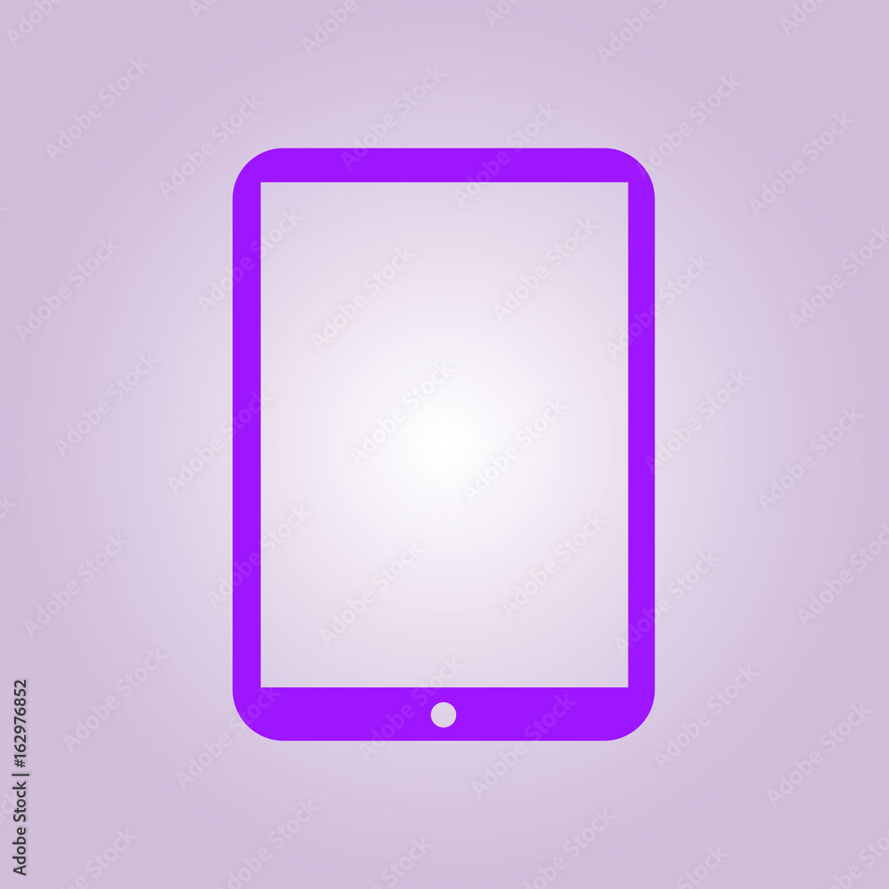 Modern digital tablet PC icon. Flat design icon. Modern digital tablet PC icon. Flat design icon.
