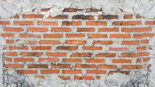 Torn brick wall background