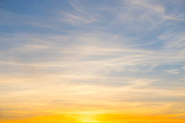 Sunset sky background