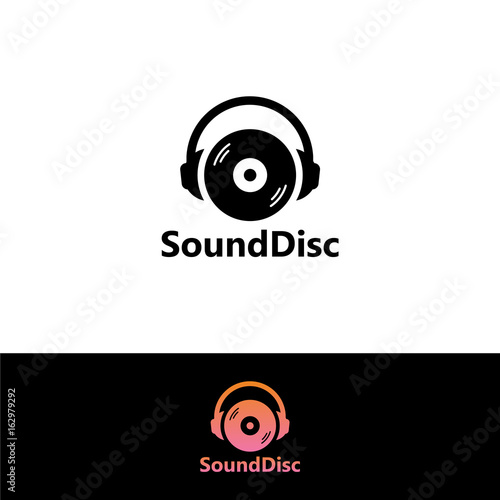 Sound Disk Logo Template Design