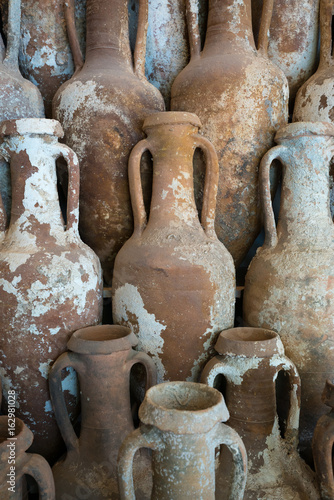 In the ancient world amphorae were used for the transport and storage of many products