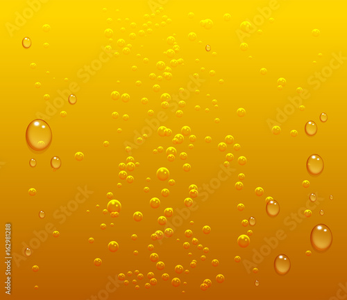 Dark beer drops and bubbles background