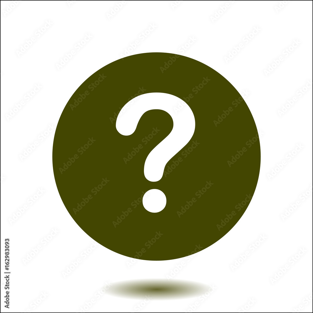 Question mark sign icon. Help symbol. FAQ sign. Flat design style. Question mark sign icon. Help symbol. FAQ sign. Flat design style.