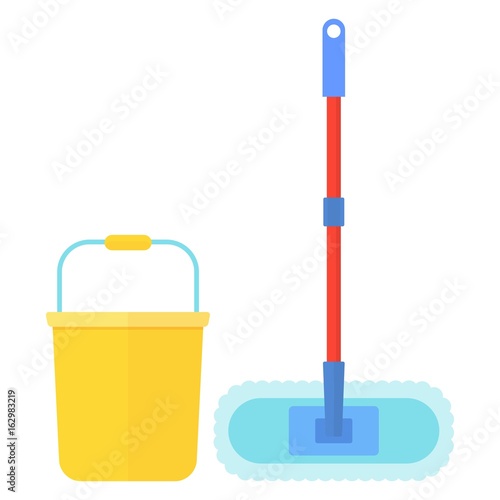 clean bucket mop