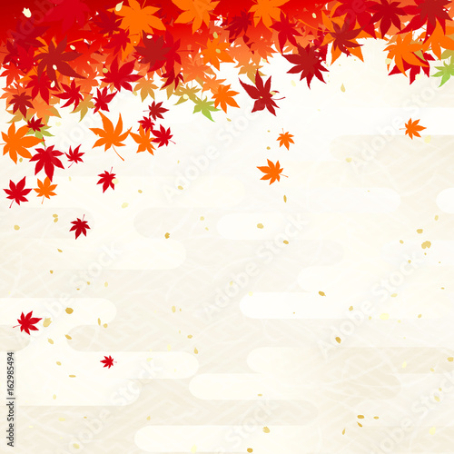 紅葉　和柄　霞