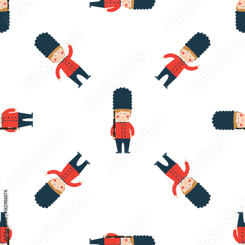 Canvas Print london vector pattern seamless
