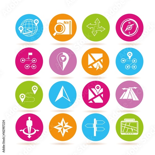 map GPS icons