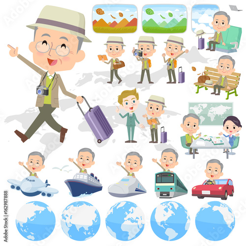 Green jacket grandfather travel