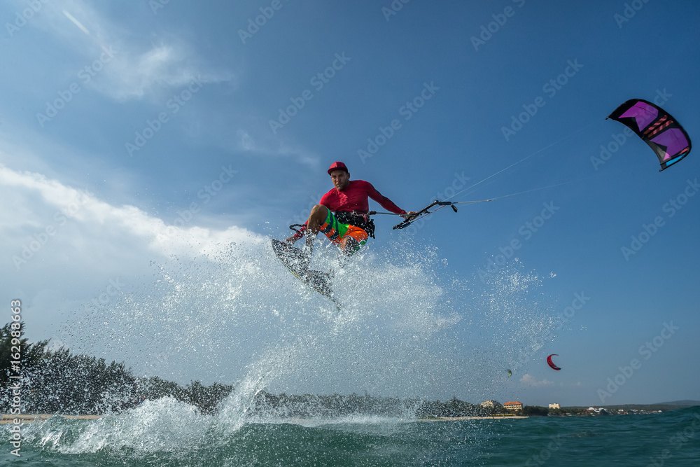 Kite surfing. Kite surfing.