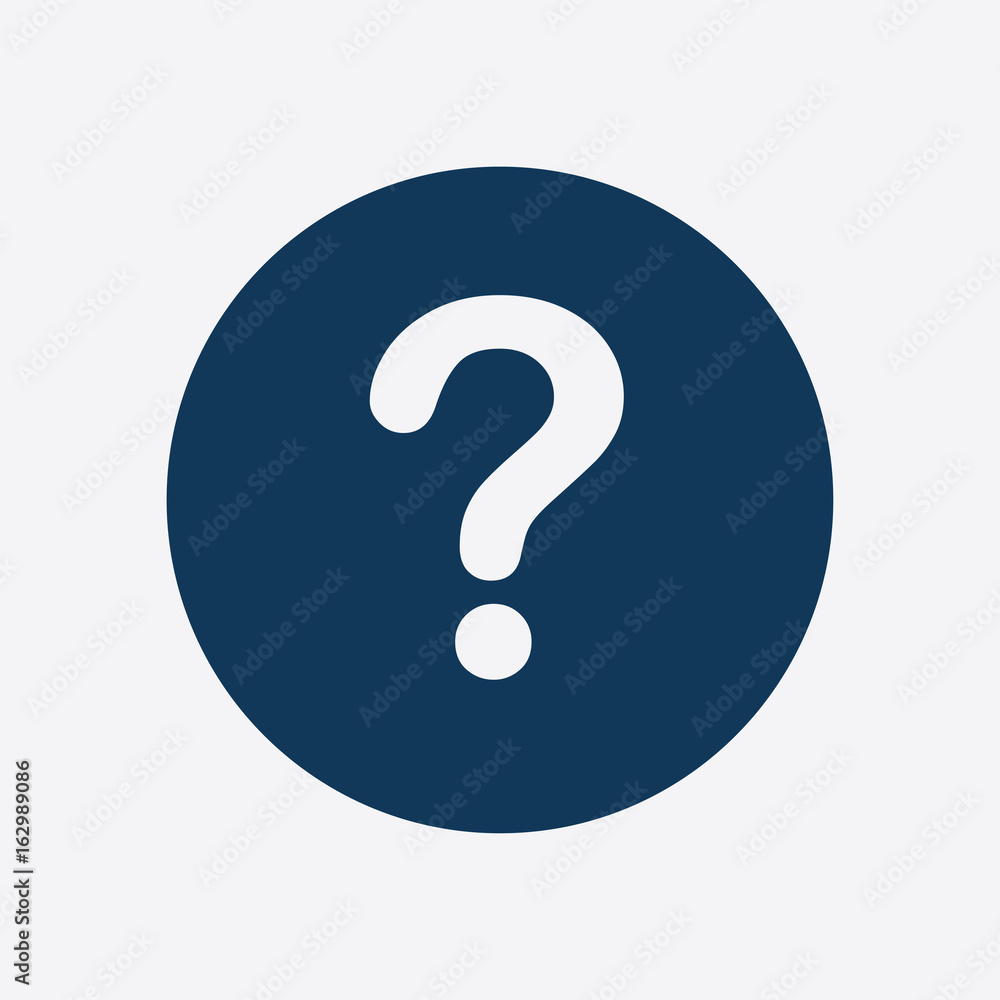 Question mark sign icon. Help symbol. FAQ sign. Flat design style. Question mark sign icon. Help symbol. FAQ sign. Flat design style.