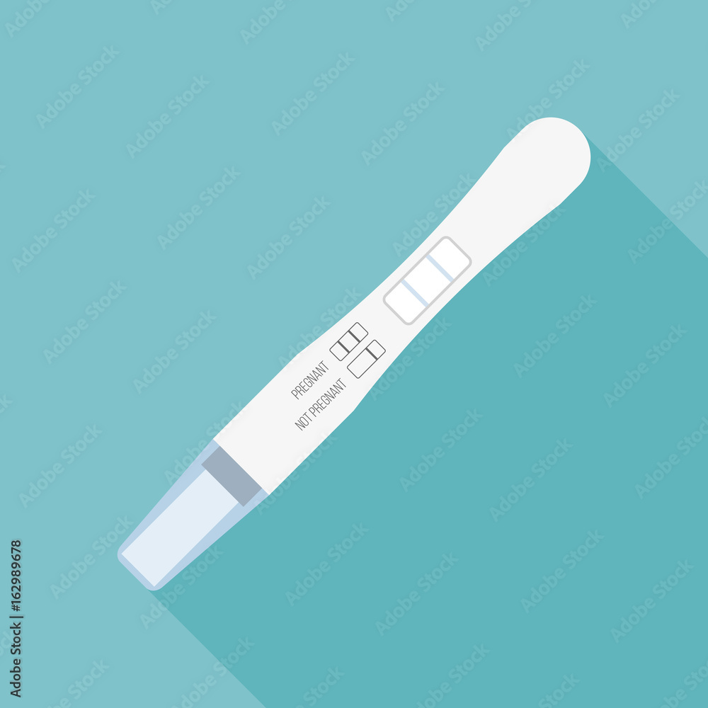 pregnancy test, flat design vector pregnancy test, flat design vector