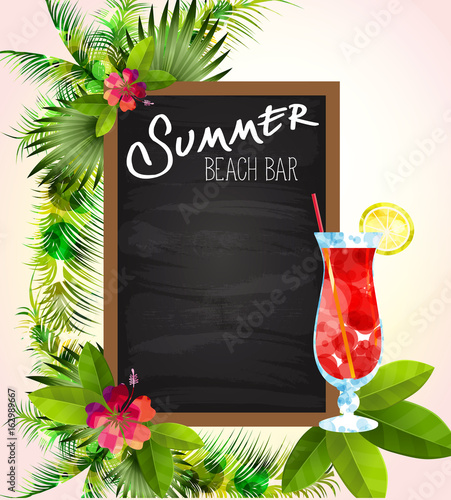 Summer Beach Bar, Menu
