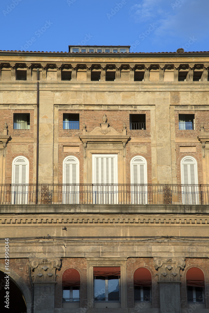 Fototapeta premium Facade on Piazza Maggiore - Main Square; Bologna