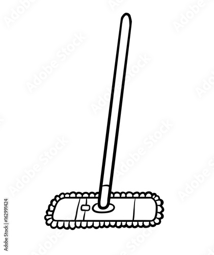 Coloring book, Cleaning Mop