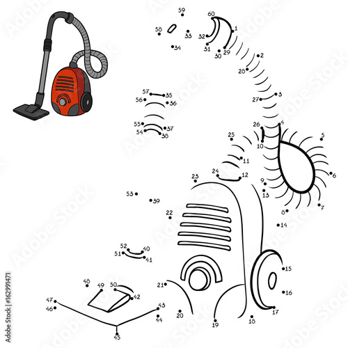 Numbers game for children, Vacuum cleaner