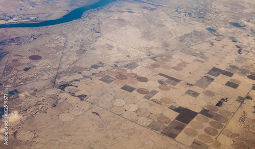 pivot irrigation oregon circle farms from the air