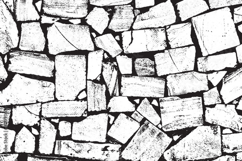 Vector Bricks and Stones Texture