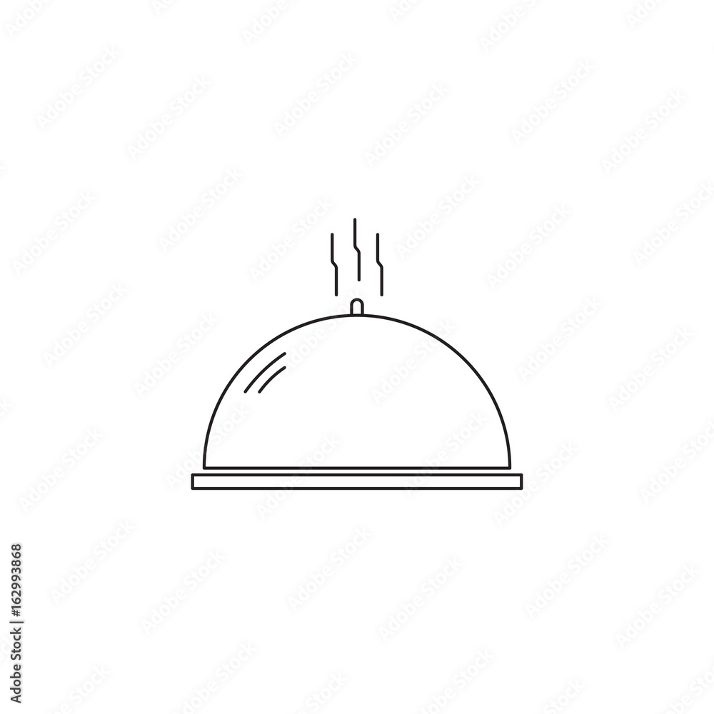 Fototapeta premium Dish line icon