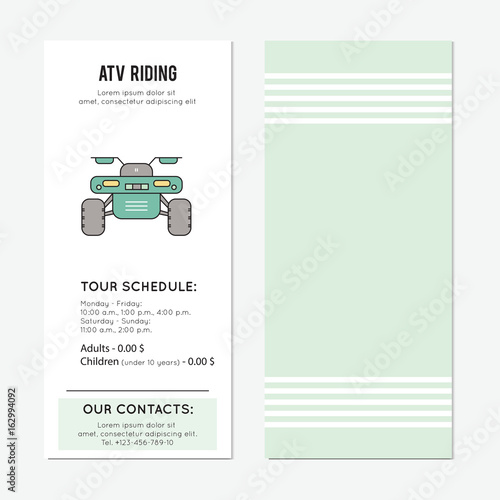 ATV riding vertical banner