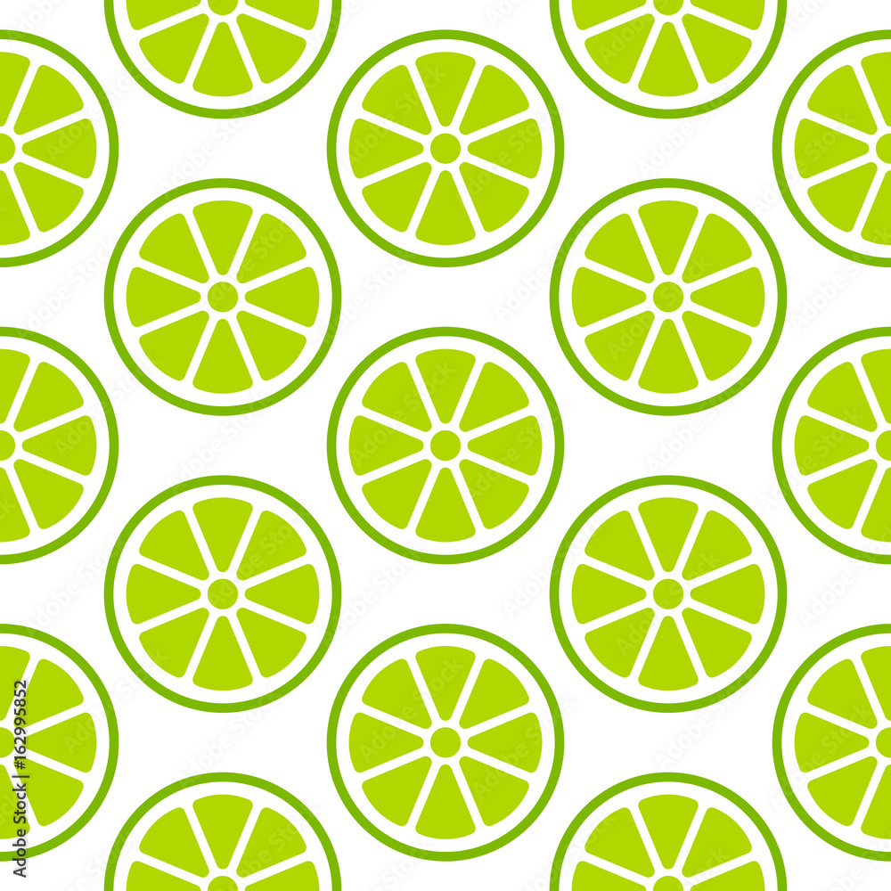 Slices Limes Seamless Pattern Retro Slices Limes Seamless Pattern Retro