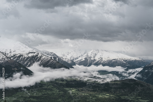 The Caucasus mountain range, Georgia.