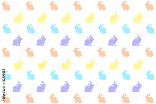 Coorful rabbits pattern