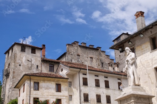 Feltre, Belluno Italia particolari del centro storico medioevale - '900