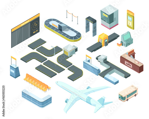 Airport Isometric Set