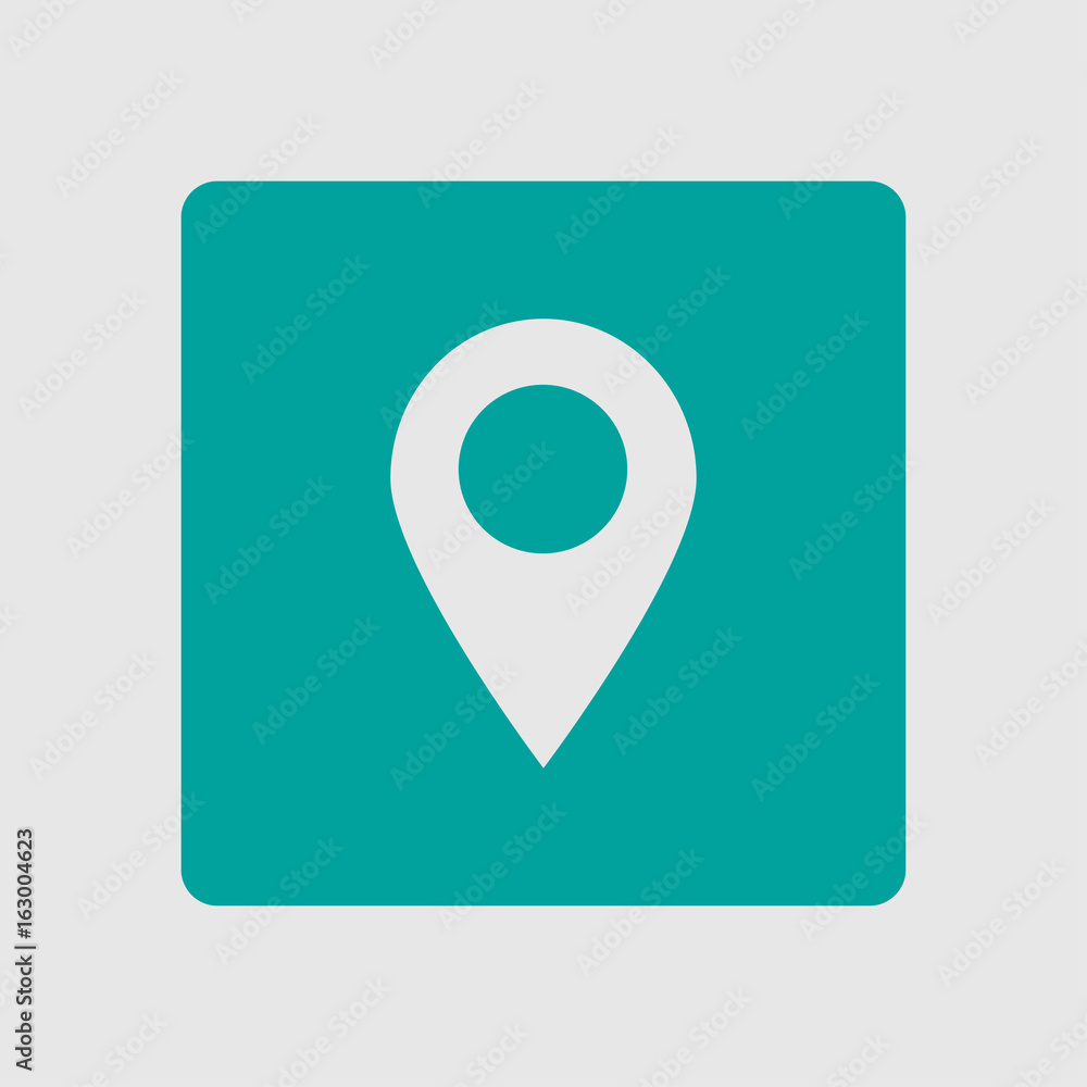 Map pointer icon. GPS location sign. Flat design style. Map pointer icon. GPS location sign. Flat design style.