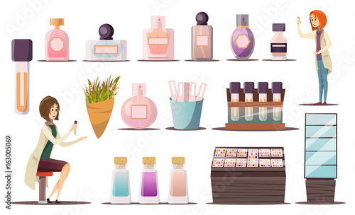Perfume Shop Icon Set