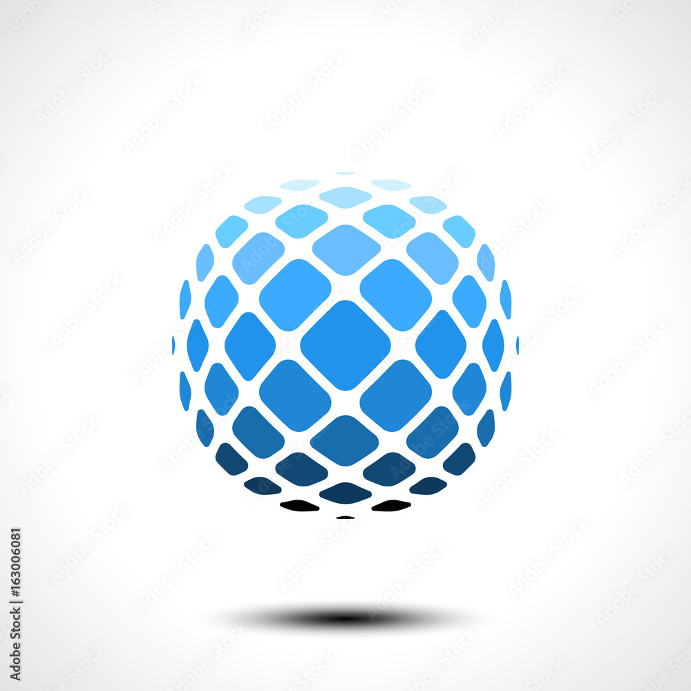 Abstract globe design icon. Vector illustration Abstract globe design icon. Vector illustration