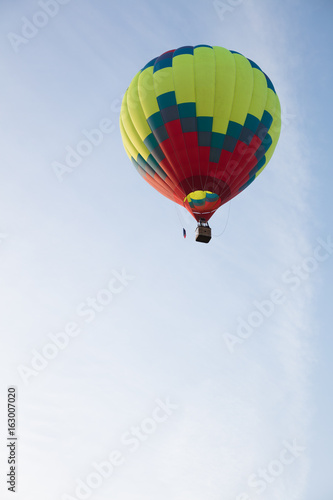 Bright balloon in  blue sky 