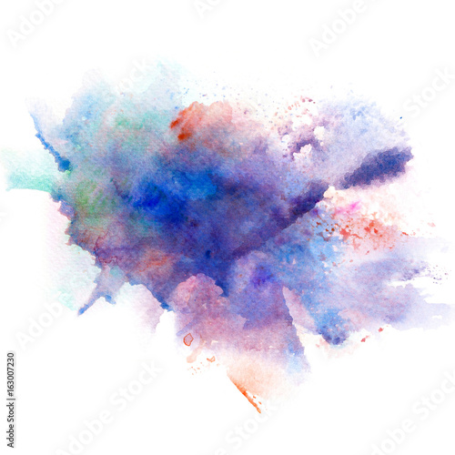 Abstract watercolor splash background.