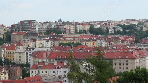 Wallpaper Mural View on Prague. Big old town. Panorama full of houses. 
 Torontodigital.ca