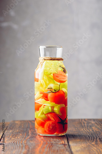 Water Flavored with Tomato and Celery.