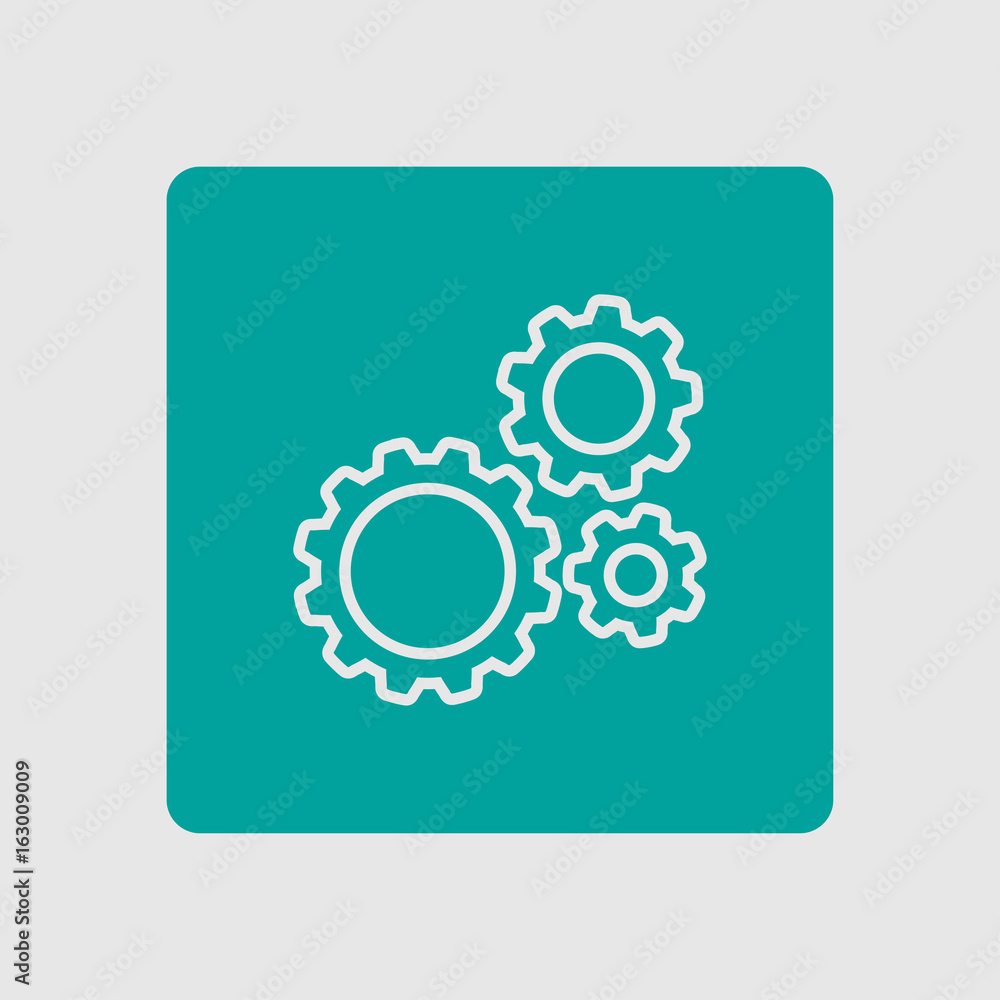 Icon of gears.The development and management of business processes.