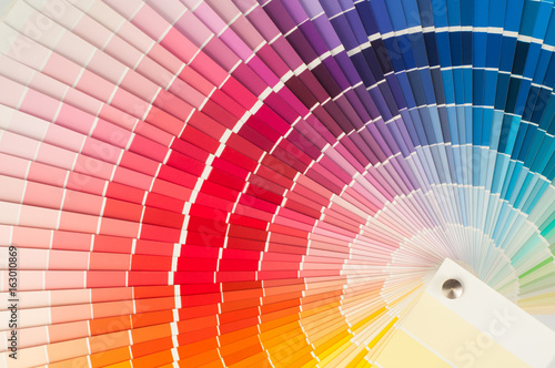 Color palette, samples of various paint
