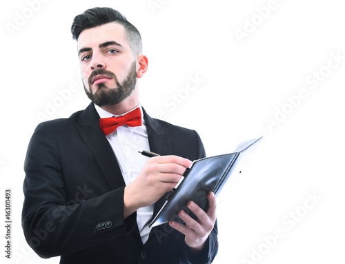 Wallpaper Mural Businessman or office manager with convincing face expression Torontodigital.ca