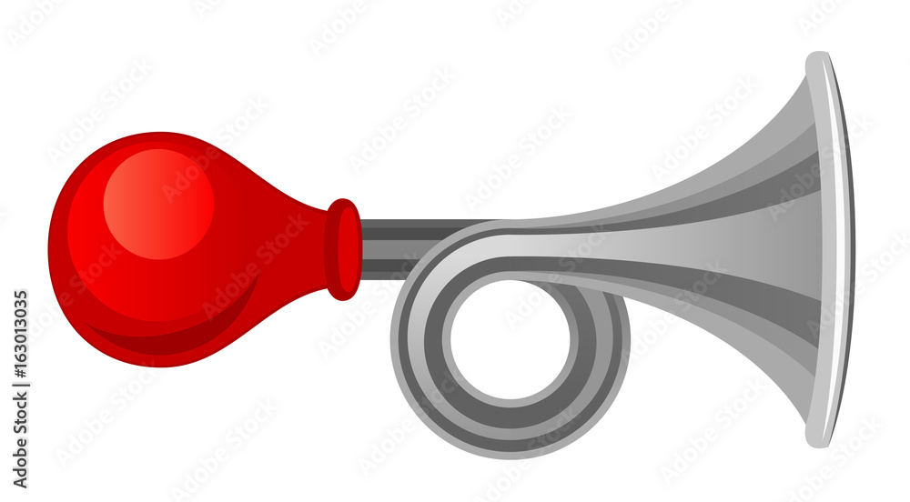 Εκτύπωση καμβά Signal horn on a white background